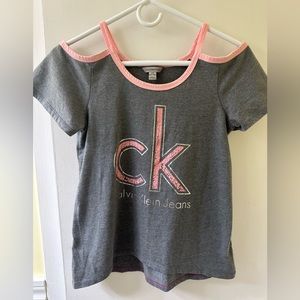 Calvin Klein jeans girls off the shoulder top
